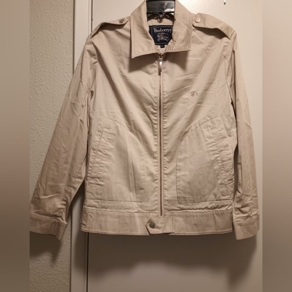 Burberry Light Tan Zip-Up Jacket Unisex - Picture 1 of 7